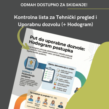 Kontrolna lista za Tehnički pregled i Uporabnu dozvolu (+ Hodogram)