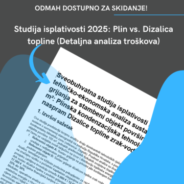 studija isplativosti dizalica topline vs plinsko grijanje